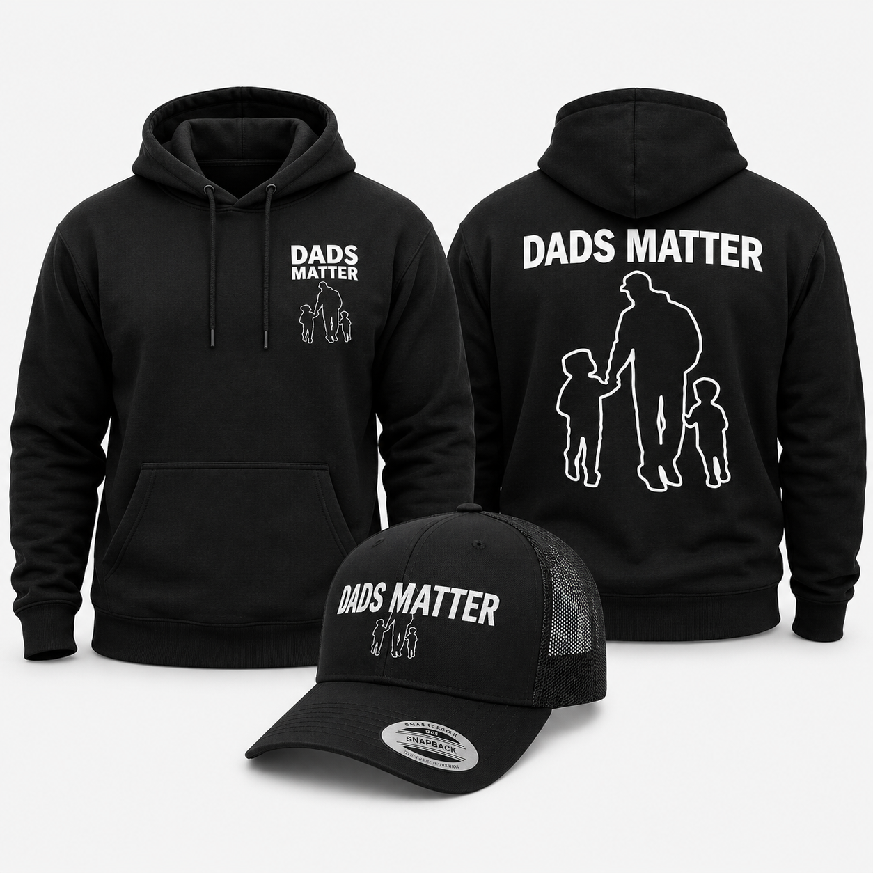 The Everyday Dad Bundle - I'm Present Hoodie + Trucker Hat